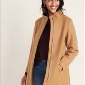 Old Navy Soft brushed funnel neck coat